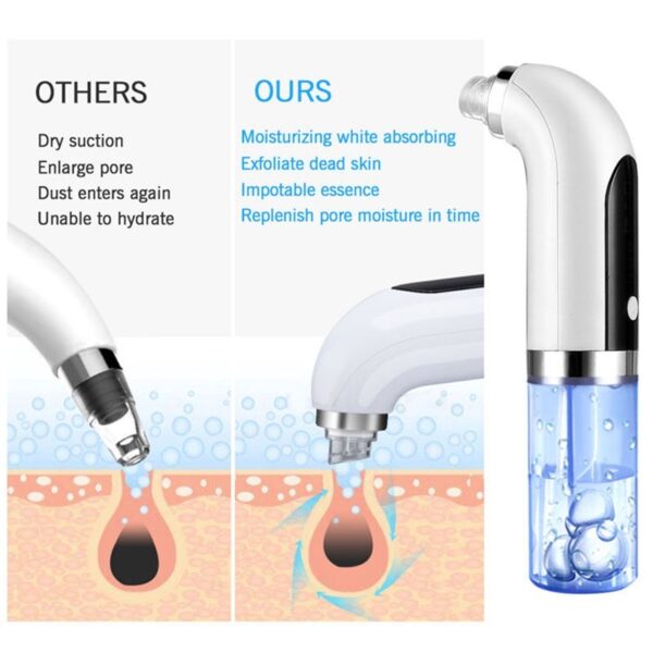 Hydra Facial Black & White Head, Remover Acne, Pimple and Wrinkle Remover Pore Cleansing Machine