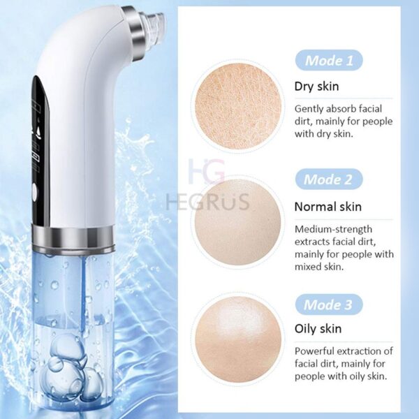 Hydra Facial Black & White Head, Remover Acne, Pimple and Wrinkle Remover Pore Cleansing Machine